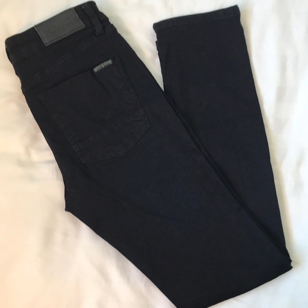 Hudson big girl’s black denim skinny jeans EUC
